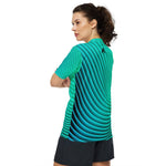 T-shirt de sport femme manche courte physique affûté vue de dos