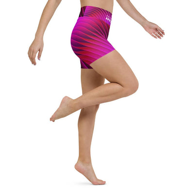 legging court pour femme design diago violet rose marque physique affûté vue côté droit