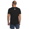T-shirt de sport pour homme couleur noir design nda gris physique affûté dos