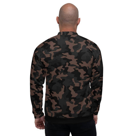 Veste bombardier pour homme imprimé camouflage marque physique affûté vue de dos