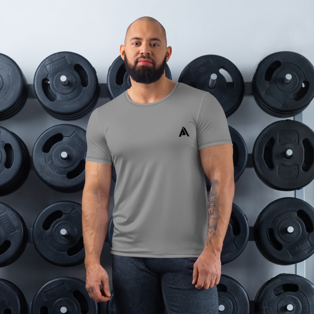 T-shirt de Sport gris Homme Physique Affûté