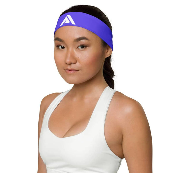 Bandeau de sport pour femme de couleur violet physique-affûté côté face