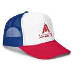 casquette trucker homme bleu blanc rouge physique affûté coté droit