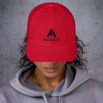 casquette rétro trucker rouge physique-affuté face bas