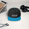 casquette noir visière bleu avec logo brodé à l'avant physique-affûté