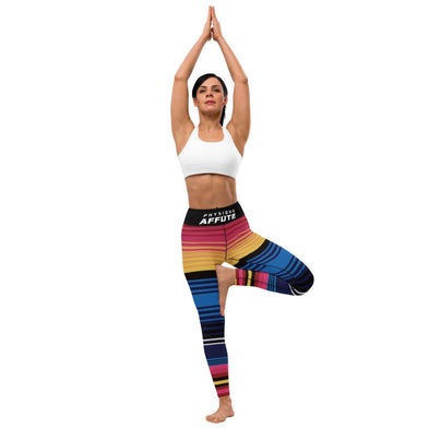 collant se sport femme multi-couleur physique-affûté vue de face