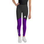 collant sport noir violet fille physique-affuté face