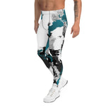 legging sport homme art-design-blanc-noir-bleu physique affute face