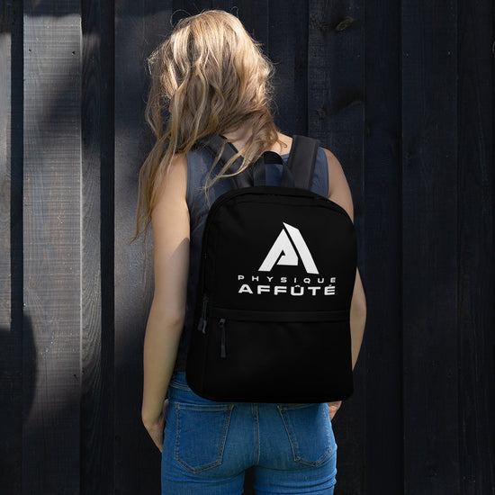 sac à dos couleur noir physique affûté vue de dos